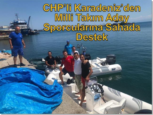 CHP’li Karadeniz’den Milli Takım Aday  Sporcularına Sahada Destek