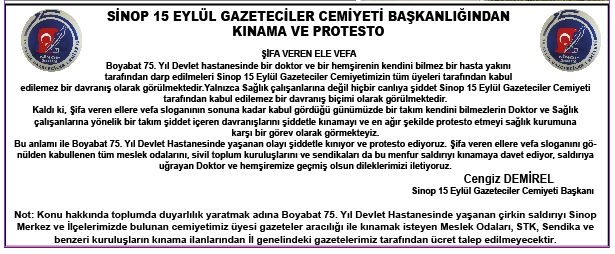 15 EYLÜL'DEN KINAMA... ŞİFA VEREN ELE VEFA...