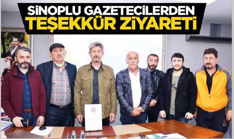 GAZETECİLERDEN STSO BAŞKANI  AKBAŞ’A TEŞEKKÜR ZİYARETİ