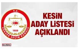 SİNOP'TA  KESİN ADAY  LİSTESİ AÇIKLANDI!