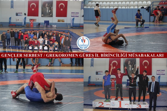 GENÇLER SERBEST / GREKOROMEN GÜREŞ İL  BİRİNCİLİĞİ MÜSABAKALARI GERÇEKLEŞTİRİLDİ.