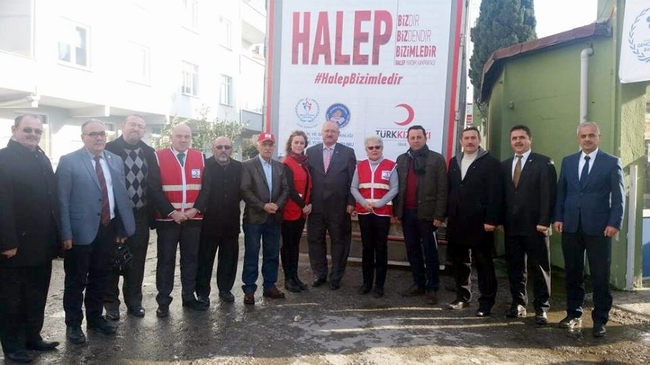 Sinop’tan Halep’e yardım...