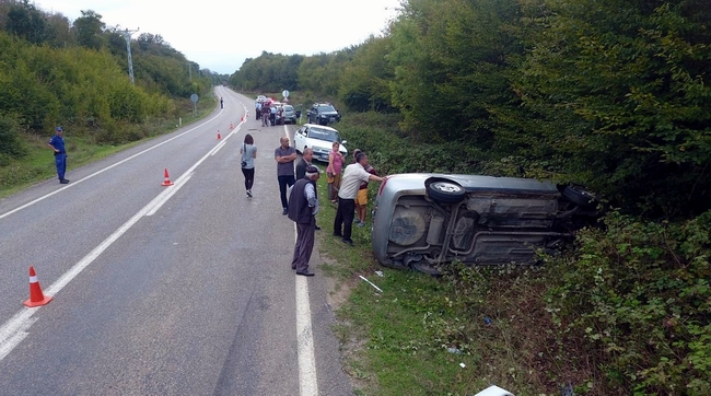 Sinop'ta trafik kazası: 1 yaralı