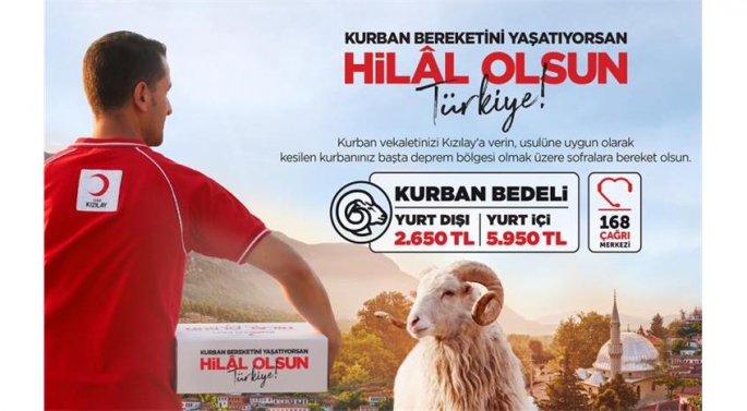 KIZILAY KURBAN VEKÂLETİ BEDELLERİNİ AÇIKLADI