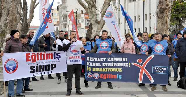 Memurlar 1 günlük iş bırakma eylemi yaptı