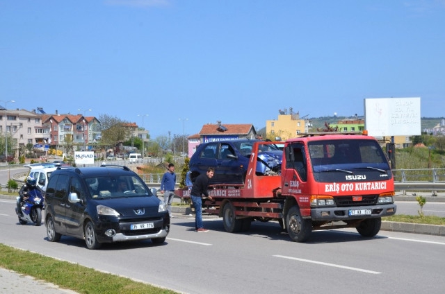 SİNOP’TA TRAFİK KAZASI