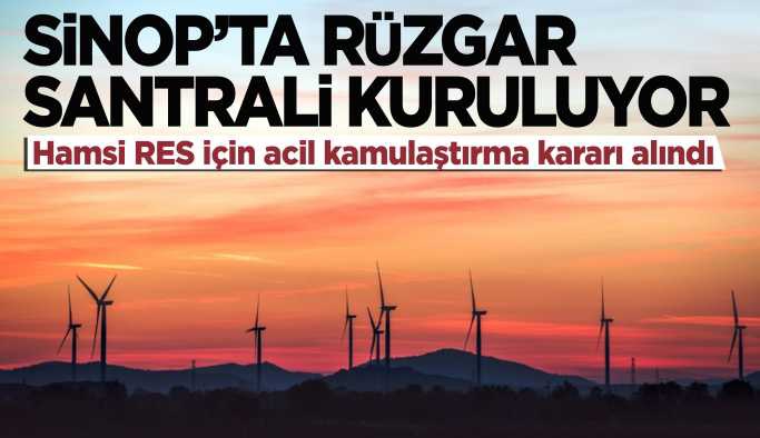 Sinop’ta rüzgar enerji santrali kuruluyor