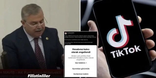 Tiktok, Filistin’e destek paylaşımından dolayı  Milletvekili Maviş’in  hesabını kapattı.