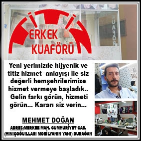 TİTİZ ERKEK KUAFÖRÜ AÇILDI