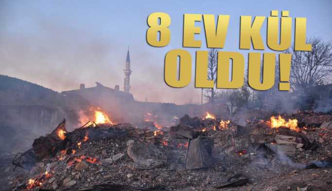 Kargı’nın Çal Köyünde Yangın Çıktı 11 Ev Kül Oldu