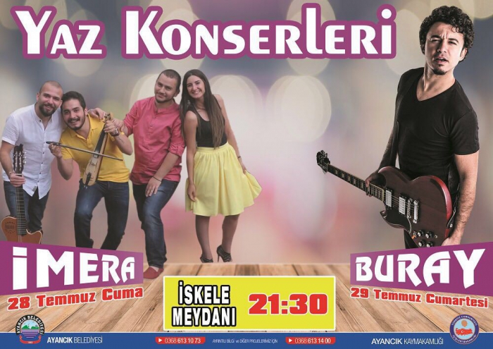 AYANCIK'TA  YAZ KONSERLERİ  DÜZENLENECEK.